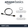 imageAmazon Basics HDMI Cable 6ft 4K60Hz HighSpeed 4K HDMI 20 Cord 18Gbps 2160p 48 bit Compatible with TVPS5XboxRoku Black3 Feet