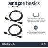 imageAmazon Basics HDMI Cable 6ft 4K60Hz HighSpeed 4K HDMI 20 Cord 18Gbps 2160p 48 bit Compatible with TVPS5XboxRoku Black6 Feet