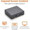 imageAmazon Basics HDMI Splitter 1 in 2 Out 4K60Hz for Dual Monitors Mirror Only BlackBlack  4K30Hz