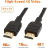imageAmazon Basics HighSpeed 4K Ultra HD HDMI 20 CableCord 10 feet 1Pack Case of 52 18 Gbps 60 Hz 2160p 48 bit MaletoMale Ethernet Ready 3D Black10 Feet