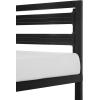 imageAmazon Basics Industrial Metal Bed Frame with Headboard and Wood Slats 14 Inches High Queen BlackBlack