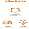 imageAmazon Basics Kids Soft EasyWash Lightweight Microfiber 4Piece Sheet Set Queen Unicorn and RainbowBright Orange