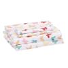 imageAmazon Basics Kids Soft EasyWash Lightweight Microfiber 4Piece Sheet Set Queen Unicorn and RainbowButterflies