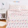 imageAmazon Basics Kids Soft EasyWash Lightweight Microfiber 4Piece Sheet Set Queen Unicorn and RainbowButterflies
