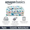 imageAmazon Basics Kids Soft EasyWash Lightweight Microfiber 4Piece Sheet Set Queen Unicorn and RainbowCosmic Adventure