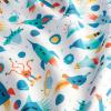 imageAmazon Basics Kids Soft EasyWash Lightweight Microfiber 4Piece Sheet Set Queen Unicorn and RainbowCosmic Adventure