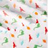 imageAmazon Basics Kids Soft EasyWash Lightweight Microfiber 4Piece Sheet Set Queen Unicorn and RainbowDinosaurs