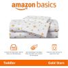 imageAmazon Basics Kids Soft EasyWash Lightweight Microfiber 4Piece Sheet Set Queen Unicorn and RainbowStarry Stars