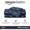 imageAmazon Basics Kids Soft EasyWash Lightweight Microfiber 4Piece Sheet Set Queen Unicorn and RainbowWhite Anchors