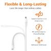 imageAmazon Basics MFi Certified USBA to Lightning Charger Cable for Apple iPhone iPad 10 Foot White 1PackWhite