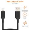 imageAmazon Basics MFi Certified USBC to Lightning Fast Charging Cable for Apple iPhone Nylon Braided 10 ft WhiteBlack