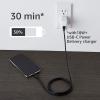 imageAmazon Basics MFi Certified USBC to Lightning Fast Charging Cable for Apple iPhone Nylon Braided 10 ft WhiteBlack