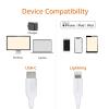 imageAmazon Basics MFi Certified USBC to Lightning Fast Charging Cable for Apple iPhone Nylon Braided 10 ft WhiteWhite