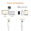 imageAmazon Basics MFi Certified USBC to Lightning Fast Charging Cable for Apple iPhone Nylon Braided 10 ft WhiteWhite