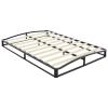 imageAmazon Basics Metal Platform Bed Frame with Wood Slat Support 6 Inches High Twin BlackFull