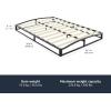 imageAmazon Basics Metal Platform Bed Frame with Wood Slat Support 6 Inches High Twin BlackFull