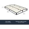 imageAmazon Basics Metal Platform Bed Frame with Wood Slat Support 6 Inches High Twin BlackFull