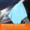 imageAmazon Basics Microfiber Car Drying Towel 36quotL x 25quotW GrayBlue