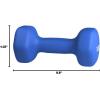 imageAmazon Basics Neoprene Dumbbell Hand Weights for Exercise and Muscle Toning10 Pound  Pair