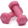 imageAmazon Basics Neoprene Dumbbell Hand Weights for Exercise and Muscle Toning2 Pound  Pair