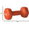 imageAmazon Basics Neoprene Dumbbell Hand Weights for Exercise and Muscle Toning6 Pound  Pair