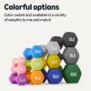 imageAmazon Basics Neoprene Dumbbell Hand Weights for Exercise and Muscle Toning8 Pound  Pair