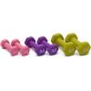 imageAmazon Basics Neoprene Dumbbell Hand Weights for Exercise and Muscle ToningRack with 3 Pairs 2  3  and 5 Pound