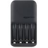 imageAmazon Basics NiMh Rechargeable Batteries 4 AA ampamp 4 AAA with 4 Bay Battery Charger Type A American Plug Black 8 Count4Bay