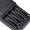 imageAmazon Basics NiMh Rechargeable Batteries 4 AA ampamp 4 AAA with 4 Bay Battery Charger Type A American Plug Black 8 Count4Bay