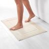 imageAmazon Basics NonSlip Cotton Bath Mat 100 Cotton Absorbent Machine Washable 31quot L x 20quot W Bright WhiteCream