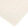 imageAmazon Basics NonSlip Cotton Bath Mat 100 Cotton Absorbent Machine Washable 31quot L x 20quot W Bright WhiteCream