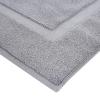 imageAmazon Basics NonSlip Cotton Bath Mat 100 Cotton Absorbent Machine Washable 31quot L x 20quot W Bright WhiteGray