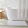 imageAmazon Basics NonSlip Cotton Bath Mat 100 Cotton Absorbent Machine Washable 31quot L x 20quot W Bright WhiteWhite