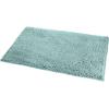 imageAmazon Basics Platinum Bathroom Rugs Extra Soft and Comfortable Shag Bath Mats NonSlip Quick Drying Machine Washable for Bathroom Floor Tub and Shower 21quot x 34quot PlatinumSeafoam Green