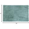 imageAmazon Basics Platinum Bathroom Rugs Extra Soft and Comfortable Shag Bath Mats NonSlip Quick Drying Machine Washable for Bathroom Floor Tub and Shower 21quot x 34quot PlatinumSeafoam Green