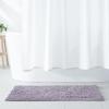 imageAmazon Basics Platinum Bathroom Rugs Extra Soft and Comfortable Shag Bath Mats NonSlip Quick Drying Machine Washable for Bathroom Floor Tub and Shower 21quot x 34quot PlatinumLavender