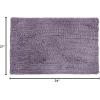 imageAmazon Basics Platinum Bathroom Rugs Extra Soft and Comfortable Shag Bath Mats NonSlip Quick Drying Machine Washable for Bathroom Floor Tub and Shower 21quot x 34quot PlatinumLavender