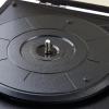 imageAmazon Basics Portable Suitcase Vinyl Turntable Record Player with Builtin Speakers and Bluetooth Supports 3Speed BlackSuitcase  Black