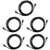 imageAmazon Basics RJ45 Cat 6 Ethernet Patch Cable 1Gpbs Transfer Speed GoldPlated Connectors 5 Foot  Pack of 5 Black10 Foot