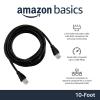 imageAmazon Basics RJ45 Cat 6 Ethernet Patch Cable 1Gpbs Transfer Speed GoldPlated Connectors 5 Foot  Pack of 5 Black10 Foot