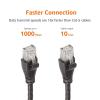 imageAmazon Basics RJ45 Cat 6 Ethernet Patch Cable 1Gpbs Transfer Speed GoldPlated Connectors 5 Foot  Pack of 5 Black10 Foot