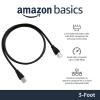 imageAmazon Basics RJ45 Cat 6 Ethernet Patch Cable 1Gpbs Transfer Speed GoldPlated Connectors 5 Foot  Pack of 5 Black3 Foot