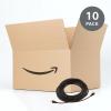 imageAmazon Basics RJ45 Cat 6 Ethernet Patch Cable 1Gpbs Transfer Speed GoldPlated Connectors 5 Foot  Pack of 5 Black50 Foot