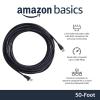 imageAmazon Basics RJ45 Cat 6 Ethernet Patch Cable 1Gpbs Transfer Speed GoldPlated Connectors 5 Foot  Pack of 5 Black50 Foot