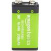 imageAmazon Basics Rechargeable 9 Volt Batteries 4Pack NiMH 200 mAh Long Lasting Power Recharge up to 1000x Times  PreCharged9 Volt