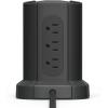 imageAmazon Basics Rectangular Power Strip Tower Surge Protector 1080J 9 Outlet with Integrated USB Charging Ports 2 USBA and 1 USBC 15A 6ft Cord Black6 Feet