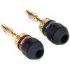 imageAmazon Basics Speaker Connector Banana Plugs12 Count 1 Pack of 6 Pairs 05 x 05 x 13 inches BlackBlack