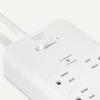 imageAmazon Basics Surge Protector Power Strip 12Outlet 4000 Joules 8ft Extension Cord Rectangle for Home Office Gaming Room BlackWhite