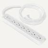imageAmazon Basics Surge Protector Power Strip 6Outlet 790 Joules 6ft Extension Cord White