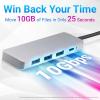 imageAmazon Basics USB 3231 Gen 2 Hub Dock 10Gbps USBC to 1xUSBC  3xUSBA Works with WindowsMac Silver Black